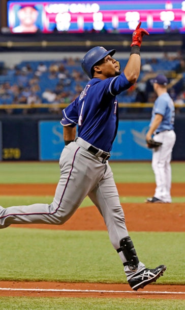 Odor homers twice, Rangers sweep Rays with 6-5 win (Jul 23, 2017)
